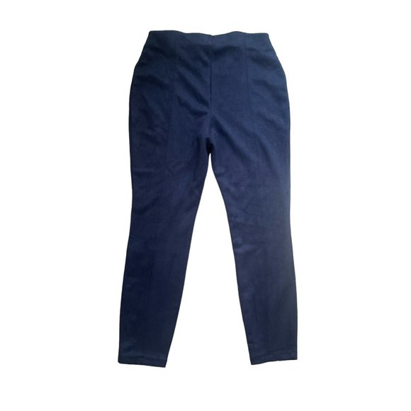 Joe Fresh Navy Faux Suede Leggings Size Medium Classic - Picture 2 of 5